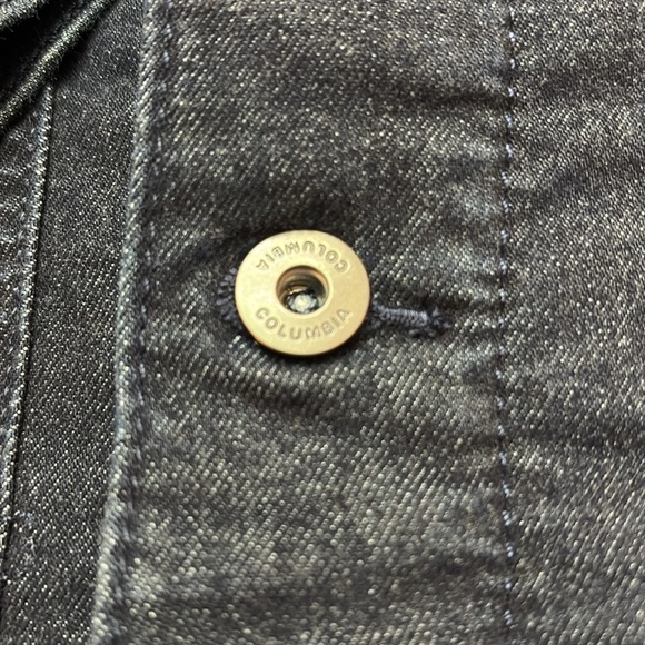 Columbia Flare Gun Trucker Jacket Dark Blue Lined Denim Men's LT Large Tall L - Picture 4 of 8